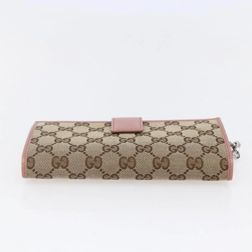 GUCCI GG Canvas Long Wallet Beige 233024 Auth - Picture 6 of 16